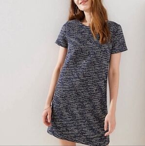 loft boucle shift dress Sz 00P